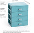 Desktop Drawers Organizer, Desk Storage Box with 3 Drawers for Small Items, Office and Home Cosmetic Organization