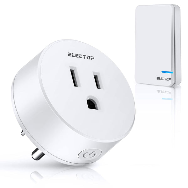 ELECTOP Remote Control Outlet, 15A/1500W Wireless Power Switch, Long Range Electrical Switch for Lights and Appliances