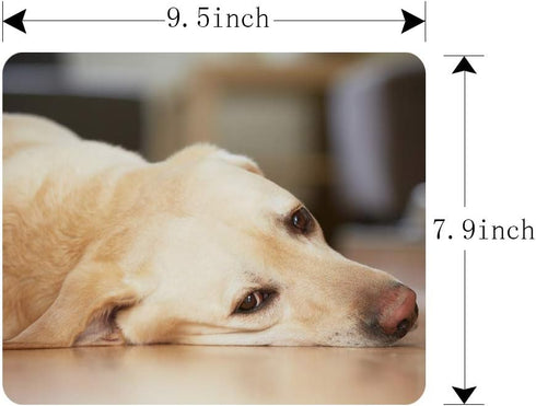 Gaming Mouse Pad - Yellow Labrador Retriever Non-Slip Rubber Mouse Pad for Computers, Personalized