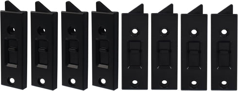 Window Latch Locks Replacement, Plastic Spring Loaded Sliding Window Tilt Latch for Home Accessories, Pack of 8