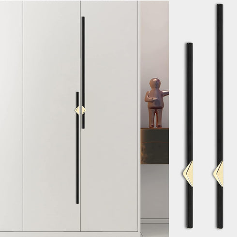 YHBZ 12in,Furniture Handle,1-Pack Tables,Wardrobe,Cabinet,Holedistance224mm Modern Wardrobe Handles Pulls Door