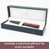 Monteverde Impressa Ballpoint Pen, Gun Metal with Red Trim, Refillable with Parker Style Refills