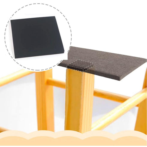 Adhesive Backed Foam Padding, 4 Inch Long x 4 Inch Wide x 1/4 Inch Thick, Foam Sheet for Furniture Cars Speakers