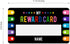 Classroom Reward Card - 100 Star Student Behavior Goal Cards, 2" x 3.5" Flat School Teacher Incentive Cards