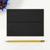 LUXPaper A7 Invitation Envelopes, Black Linen, 5 1/4" x 7 1/4", 80lb Text, 250 Qty, Peel & Press