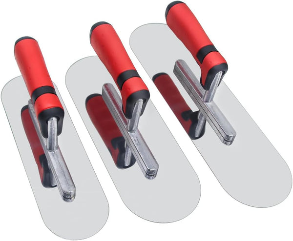 DIXIANG Concrete Tools Set Stainless Steel Pool Trowel 3 PC (14" x 4"