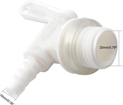 XVFSPWP 1Pcs 3/8 Inch Bottling Spigot Valve & Barb for Bucket Homebrew Wine Making Beer