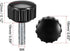 uxcell 6pcs Knurled Clamping Knobs, M4 x 15mm Metric Zinc Plated Carbon Steel Thumb Screw