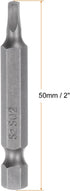 2pcs SQ2 Square Screwdriver Bit 1/4" Hex Shank 2" Length Magnetic Security Screw Driver Power Tool by HARFINGTON
