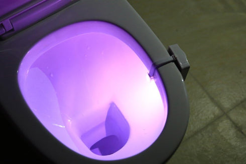2 Pack, 8 ZEZHOU Original Toilet Night Light Motion Sensor Activated LED Lamp, Fun Colors Changing Bathroom Nightlight