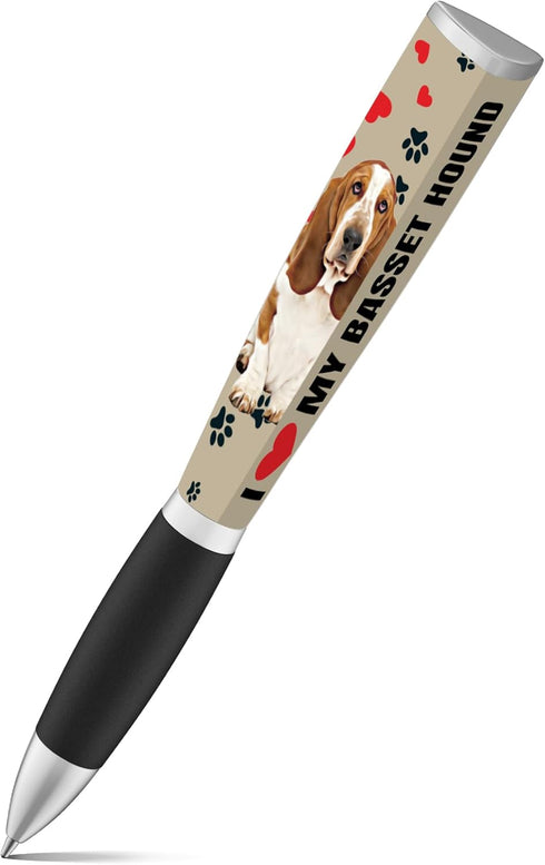 I Love My Dog Ballpoint Pen - 3-Sided Cute Dog Birthday Pens, Fun Gifts for Dog Lovers, School Supplies