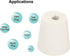 MECCANIXITY Rubber Tapered Plug 22mm to 28mm with Hole Test Tubes Bungs Stopper White for Lab Home, 5 Pieces