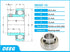 DEEG 1" Insert Ball Bearing with Set Screws, Used in Wood Chipper, Snowblower, ATV's