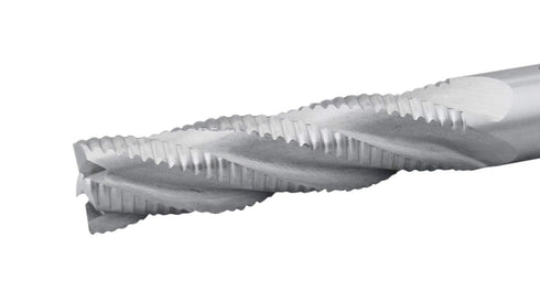 Accusize Industrial Tools 4 Flute M42 8% Cobalt Roughing End Mill, 5/8'' Diameter, 2-1/2'' Flute Length