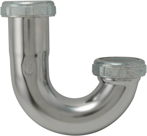 Plumb Pak PP20202 J-Bend Without Cleanout, 1-1/2 in, Brass