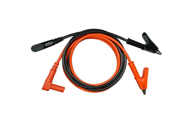 AST Labs High Current Test Cable Lead, Small Alligator Clip, Banana Plug Right Angle, 39" / 1 m