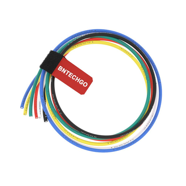 BNTECHGO 16 Gauge Silicone Wire Kit, 6 Color Each 3 ft Flexible 16 AWG Stranded Tinned Copper Wire