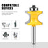5PCS 1/4-Inch Set Radius:1/4",3/8",1/2",5/8",3/4" WSOOX Bullnose Beading Router Bits with Shank Carbide-Tipped Corner