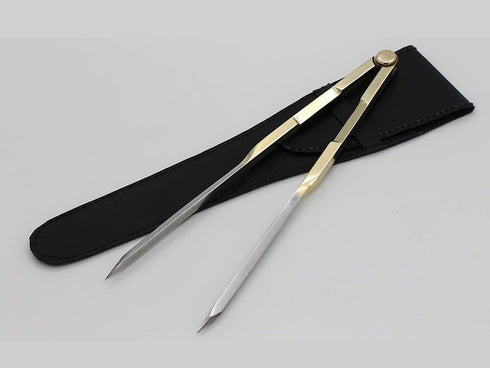 Nautical Brass Navigation Divider, Straight Navigation Divider (Large) for Maritime & Naval, Antique Geometry Drafting