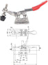 2pcs Toggle Clamps, 304 Stainless Steel, 27KG GH-201-ASS Quick Welding Fixture Hand Tool