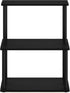 Furinno Turn-N-Tube 3-Tier Printer Stand, Toolless Multipurpose Display Storage Shelf, Americano/Black