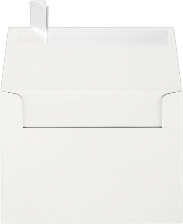 LUXPaper A6 Invitation Envelopes | 4 3/4" x 6 1/2" | Natural White | 80lb. Text | 100% Cotton | 50 Qty