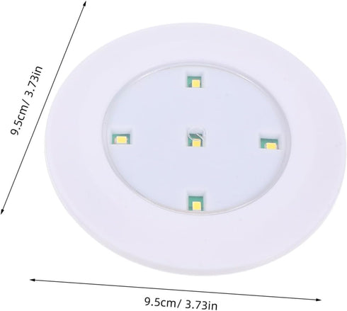 2pcs Closets Counter Angoily Wireless Led Touch Puck Lights Battery Operated Sensitive Tap Off Technology for Cabinets