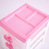 Lovely Girls Multi-layers Desktop Plastic Storage Box, Pink Cute Locker Decor Mini Drawer Organizer for Home, Office