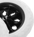 2-Pack 6.29In Replacement Shopping Cart Wheels Heavy Duty Plastic Pu Rolling Wheels for Grocery Trolleys Laundry Carts