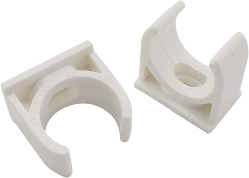 SDTC Tech 12-Pack U-Shaped PVC Water Pipe Clamps - Fit for 20mm (0.812") OD, Compatible with 1/2" ID PVC Pipe