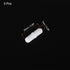 MECCANIXITY Magnetic Stirrer Mixer Stir Bar Rod 25mm(1") x7mm with Ring Shape PTFE Coating Magnet White for Laboratory 5Pcs