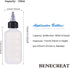 BENECREAT 12 Pack 4 Ounce Plastic Squeeze Bottles with Black Twist Cap and Measurement, Open/Close Nozzle for Crafts