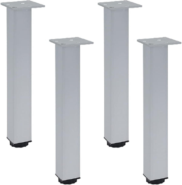 Generic Adjustable Metal Square Table Legs,Sofa Legs,Bathroom Cabinet Support Legs,Kitchen Wardrobe Feet,for TV