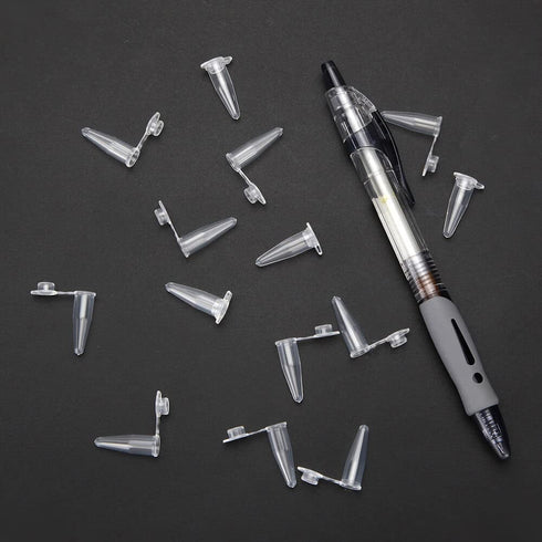 0.2ml Microcentrifuge Tubes 1000 Pieces, EO Sterilized Plastic Small Vials for Sample Storage
