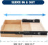 Upgrade Wood Under Desk Drawer, Sliding Pull-out Storage Organizer, Hidden Desktop Organizer for Office Desks and Tables