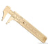 Brass Pocket Caliper - Double Scale Sliding Gauge, Mini Vernier Caliper for Measuring Jewelry