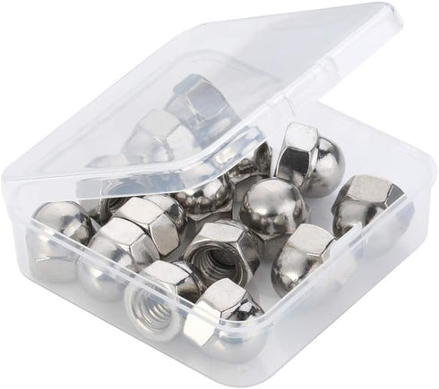 3/8-16 Acorn Cap Hex Nuts, 304 Stainless Steel 18-8, Bright Finish, 15 PCS