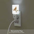 Chrobak LED Night Light Plug into Wall with Dusk to Dawn Light Sensor White Energy Efficient Baby Sparrow Bird