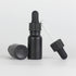 10ml 1/3 oz Container(Pack 12) Black Coated Glass Bottle with Glass Eye Dropper, Capacity,UV Safe Bottles for Essential