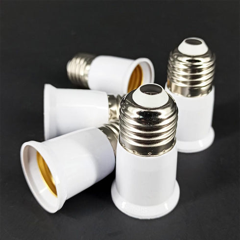 E26 Socket Extender, 6.5CM/2.56 Inch E26 to E26 Lamp Socket Extension Adapter, 4 Pack Lamp Holder