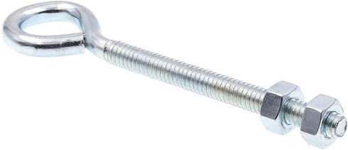 Prime-Line 9066440 Eye Bolts With Nuts, 1/4 In.-20 X 4 In., Zinc Plated Steel (10 Pack)