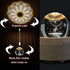 Light-3D FSIGOM Projection LED Crystal Ball Music Box Luminous Rotating Musical Box-Wood Base Best Gift for Mother's