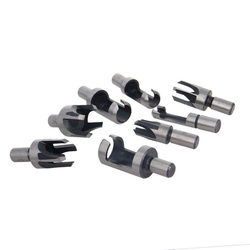 Utoolmart 8pcs Wood Plug Cutter Drills Bit Set - 1/4 3/8 1/2 5/8 for Woodworking, High Carbon Steel