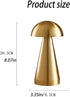 ZDAYOZ USB Charging Simple Atmosphere Desk Lamp, Mushroom Decoration Desk lamp, Dual-Purpose Camping Restaurant Bedroom