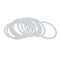 X AUTOHAUX Silicone O-Rings, 50mm OD 43.8mm ID 3.1mm Width VMQ Seal Gasket for Pipe Repair, White