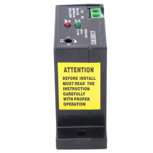 Eboxer Miniature Current Switch, 0.2 to 30A Adjustable AC Current Sensing Switch, Self Powered for Industrial Equipment