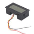 YB5135D LCD DC Voltmeter, Digital Three Wire Voltage Meter Monitor, Blue Backlight, ABS Waterproof Shell, DC0-500V