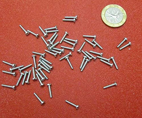 K-mac 18-8 M2.5 .45 mm 8 mm 300 Zinc Plated Stainless Steel Cheese Head Slotted Machine Screws, FT, x Thread Size x