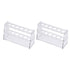 YOKIVE 2 Pcs Tube Rack Holder, Acrylic Test Tube Rack for 10ml Lab Test Tubes, Clear with 6-Sockets