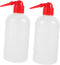 2pcs Narrow Mouth Wash Bottle Lab Scale Wash Bottle Graduated Portable for